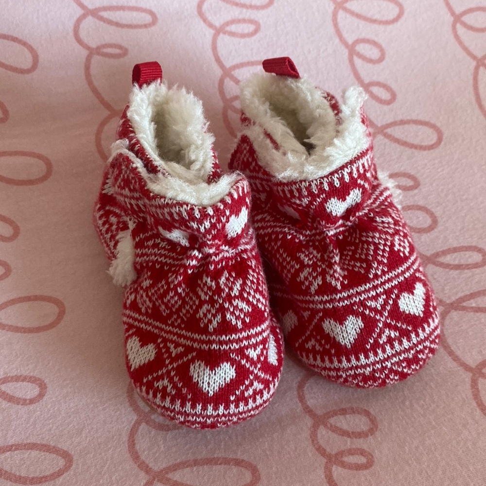 Baby Christmas Booties